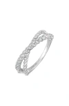 Bony Levy Mykonos Diamond Crossover Ring In 18k White Gold