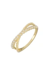 Bony Levy Mykonos Diamond Crossover Ring In Gold