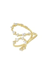 Bony Levy Mykonos Diamond Crossover Ring In Gold