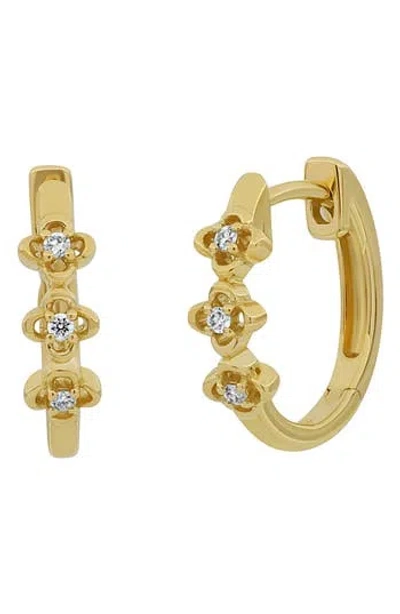 Bony Levy Mykonos Diamond Hoop Earrings In Gold