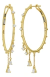 Bony Levy Mykonos Diamond Hoop Earrings In Gold