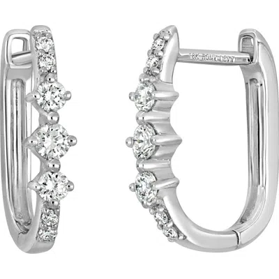 Bony Levy Mykonos Diamond Huggie Hoop Earrings In Silver