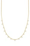 Bony Levy Mykonos Diamond Station Ball Chain Necklace