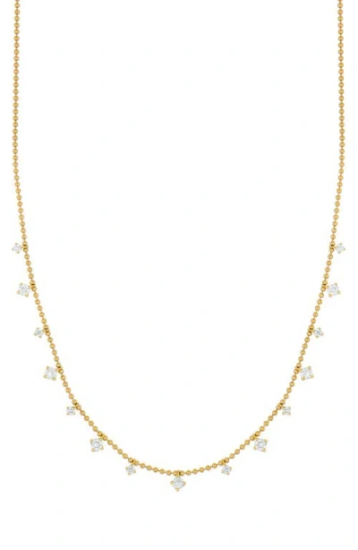 Bony Levy Mykonos Diamond Station Ball Chain Necklace In Gold