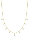 Bony Levy Mykonos Diamond Station Necklace In Brown