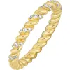 Bony Levy Mykonos Diamond Twisted Ring In 18k Yellow Gold