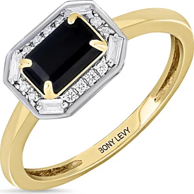 Bony Levy Onyx & Diamond Ring In Gold