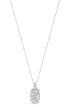 Bony Levy Oval Diamond Pendant Necklace In 18k White Gold