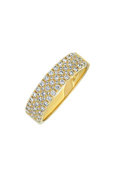 Bony Levy Bardot Pavé Diamond Stacking Ring In 18k Yellow Gold