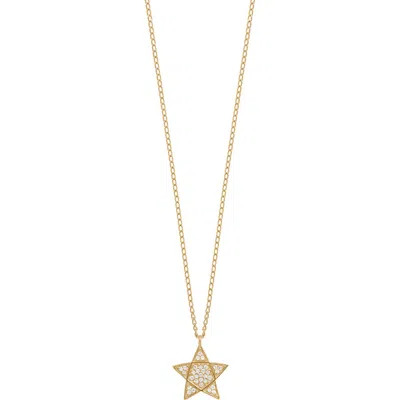 Bony Levy Pavé Diamond Star Pendant Necklace In Gold