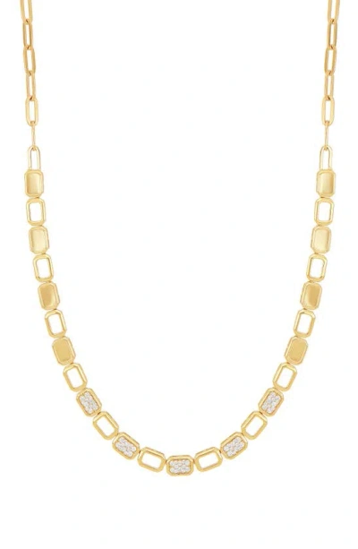 Bony Levy Pavé Diamond Station Necklace In Gold