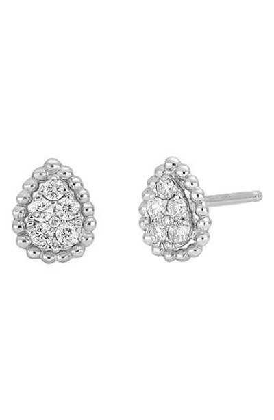 Bony Levy Pear Shaped Diamond Stud Earrings In Gold