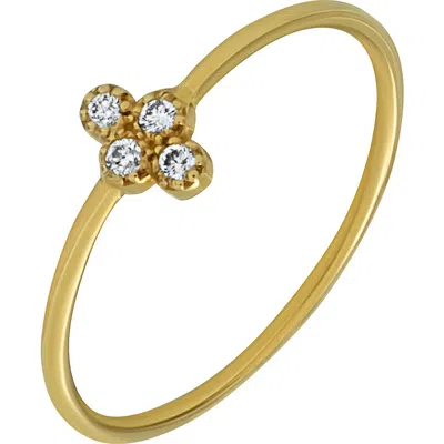 Bony Levy Petite Flower Diamond Ring In Gold