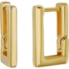 Bony Levy Rectangular Huggie Earrings In Gold