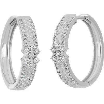 Bony Levy Rita 18k Gold Diamond Hoop Earrings In Metallic