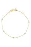 Bony Levy Rita 18k Yellow Gold Diamond Line Bracelet In Gold