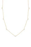 Bony Levy Rita 18k Yellow Gold Diamond Station Necklace In Gold