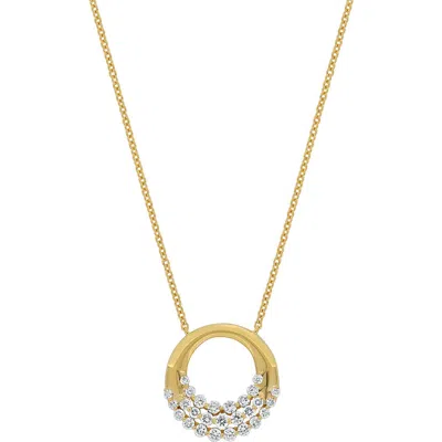 Bony Levy Rita Diamond Circle Pendant Necklace In Gold