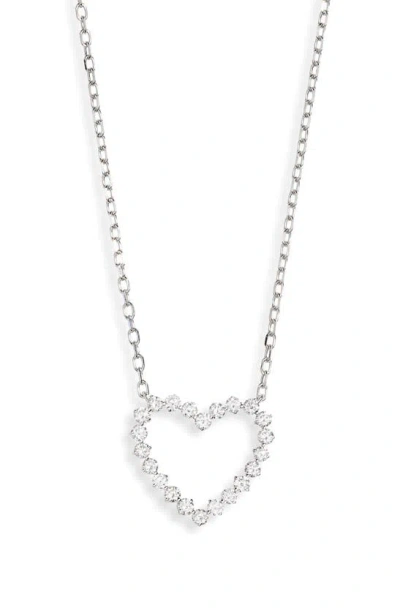 Bony Levy Rita Diamond Open Heart Pendant Necklace In Neutral