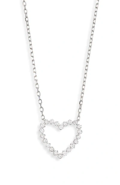 Bony Levy Rita Diamond Open Heart Pendant Necklace In 18k White Gold