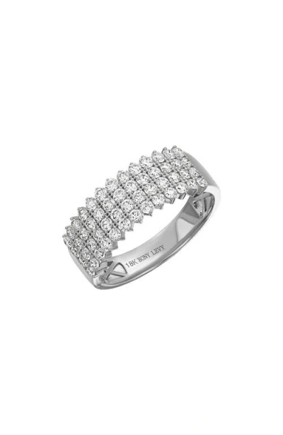 Bony Levy Rita Diamond Statement Ring In 18k White Gold/diamond