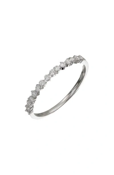 Bony Levy Rita Stackable Diamond Ring In 18k White Gold/diamond