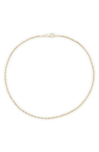 Bony Levy Rope Chain Anklet In Gold
