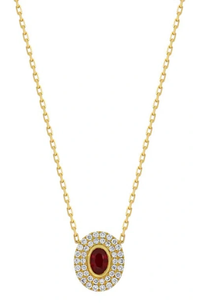 Bony Levy Ruby & Diamond Pendant Necklace In Gold/diamond/ruby