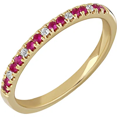 Bony Levy Ruby & Diamond Stack Ring In Multi