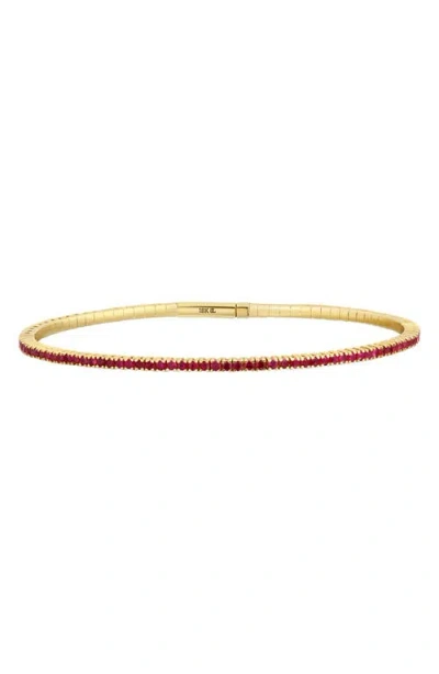 Bony Levy Ruby Flex Tennis Bracelet In 18kyg
