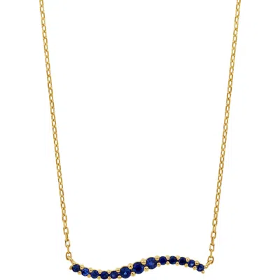 Bony Levy Sapphire Pendant Necklace In Gold