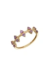 Bony Levy Semiprecious Stone Stacking Ring In Gold