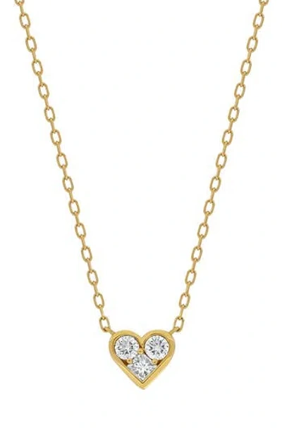 Bony Levy Simple Obsession 18k Yellow Gold Diamond Heart Pendant Necklace