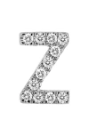 Bony Levy Single Initial Earring In White Gold/z