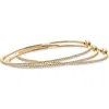 Bony Levy Skinny Stackable Diamond Bangle In 18k Yellow Gold