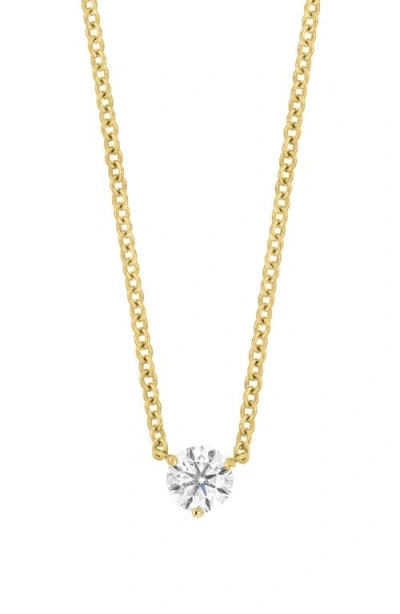 Bony Levy Solitaire Diamond Pendant Necklace In 18k Yellow Gold