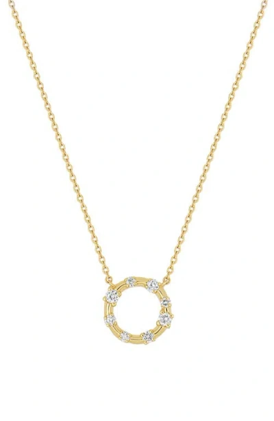 Bony Levy Solstice Diamond Circle Pendant Necklace In Brown
