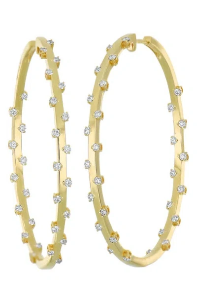 Bony Levy Solstice Diamond Hoop Earrings In Gold