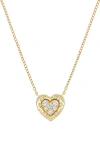Bony Levy Solstice Petite Heart Pendant Necklace In Gold