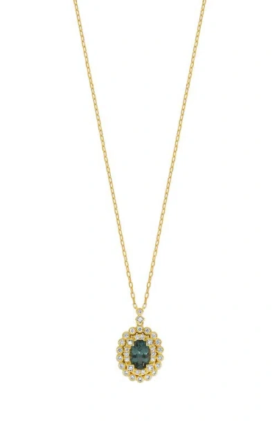 Bony Levy Spinel & Diamond Pendant Necklace In 18k Yellow Gold