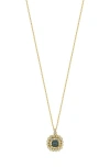Bony Levy Spinel & Diamond Pendant Necklace In 18k Yellow Gold