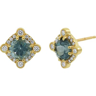 Bony Levy Spinel & Diamond Stud Earrings In 18k Yellow Gold