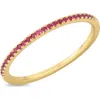 Bony Levy Stackable Ruby Ring In Gold