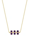 Bony Levy Three-row Semiprecious Stone Pendant In Gold