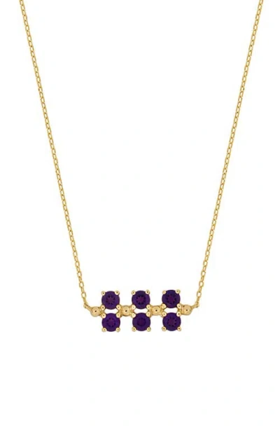Bony Levy Three-row Semiprecious Stone Pendant In Gold