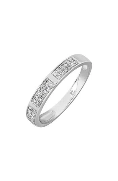 Bony Levy Two-row Diamond Band Ring In Metallic