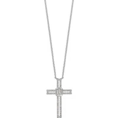 Bony Levy Varda 18k Gold Diamond Cross Necklace In White