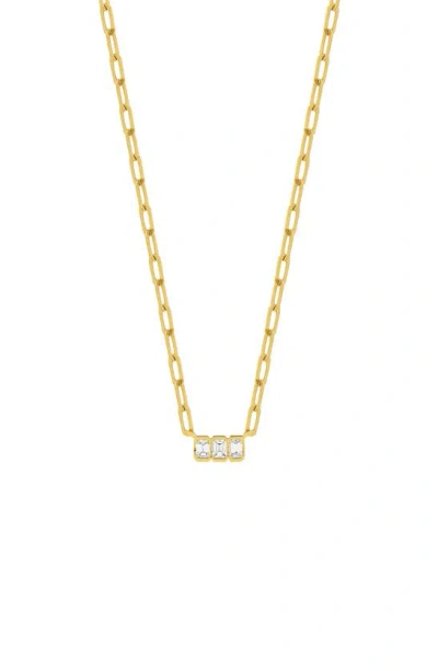 Bony Levy Varda Diamond Baguette Pendant Necklace In 18k Yellow Gold
