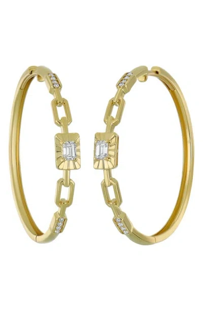 Bony Levy Varda Diamond Hoop Earrings In Gold