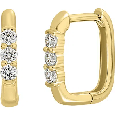 Bony Levy Varda Diamond Square Hoop Earrings In 18k Yellow Gold/diamond